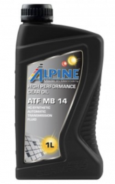 Масло трансмиссионное для АКПП Alpine ATF MB 14 канистра 1 литр, артикул 0101541