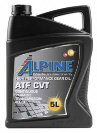 Масло трансмиссионное для АКПП Alpine ATF CVT канистра 5 литров, артикул 0101612