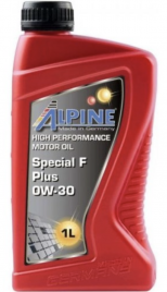 Масло моторное синтетическое Alpine Special F Plus 0W-30 канистра 1 литр, артикул 0101631