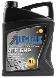 Масло трансмиссионное для АКПП Alpine ATF 6HP канистра 5 литров, артикул 0101562