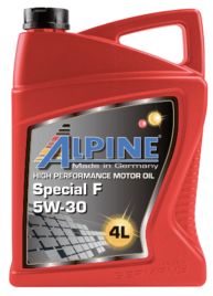 Масло моторное синтетическое Alpine Special F 5W-30 канистра 4 литра, артикул 0100189