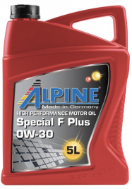 Масло моторное синтетическое Alpine Special F Plus 0W-30 канистра 5 литров, артикул 0101632