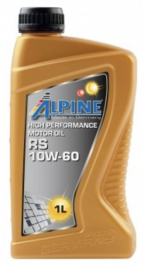 Масло моторное синтетическое Alpine RS 10W-60 канистра 1 литр, артикул 0100201