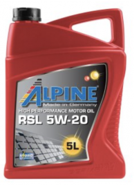 Масло моторное синтетическое Alpine RSL 5W-20 канистра 5 литров, артикул 0100152