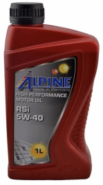 Масло моторное синтетическое Alpine RSi 5W-40 канистра 1 литр, артикул 0101471