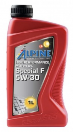 Масло моторное синтетическое Alpine Special F 5W-30 канистра 1 литр, артикул 0100181