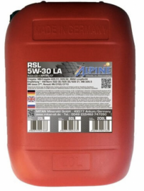 Масло моторное синтетическое Alpine RSL 5W-30 LA канистра 20 литров, артикул 0100303