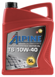 Масло моторное полусинтетическое Alpine TS 10W-40 канистра 5 литров, артикул 0100082