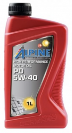 Масло моторное синтетическое Alpine PD 5W-40 канистра 1 литр, артикул 0100161