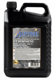 Масло для двухтактных двигателей Alpine 2T Synthetic канистра 5 литров, артикул 0100602 