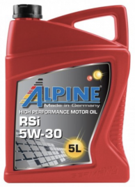 Масло моторное синтетическое Alpine RSi 5W-30 канистра 5 литров, артикул 0101623