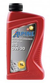 Масло моторное синтетическое Alpine RS 0W-30 канистра 1 литр, артикул 0100241