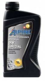 Масло для двухтактных двигателей Alpine 2T Special канистра 1 литр, артикул 0100581