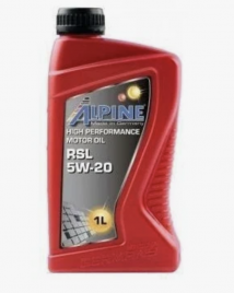 Масло моторное синтетическое Alpine RSL 5W-20 канистра 1 литр, артикул 0100151