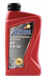 Масло моторное синтетическое Alpine RSi 5W-30 канистра 1 литр, артикул 0101621