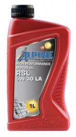 Масло моторное синтетическое Alpine RSL 5W-30 LA канистра 1 литр, артикул 0100301