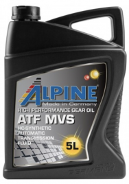 Масло трансмиссионное для АКПП Alpine ATF MVS канистра 5 литров, артикул 0100732