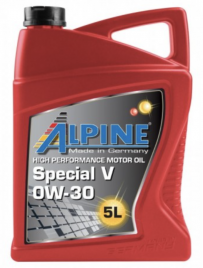 Масло моторное синтетическое Alpine Special V 0W-30 канистра 5 литров, артикул 0101642