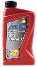Масло моторное полусинтетическое Alpine RSD 10W-40 канистра 1 литр, артикул 0100121