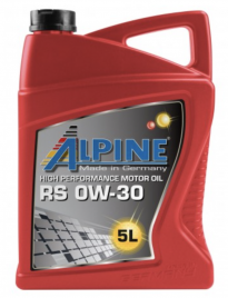 Масло моторное синтетическое Alpine RS 0W-30 канистра 5 литров, артикул 0100242
