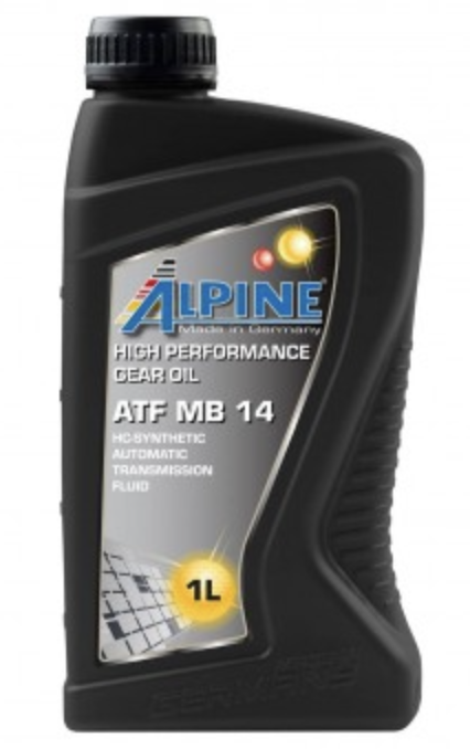 Масло трансмиссионное для АКПП Alpine ATF MB 14 канистра 1 литр, артикул 0101541 фото 1