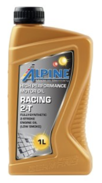 Масло для двухтактных двигателей Alpine Racing 2T канистра 1 литр, артикул 0100611 фото 1