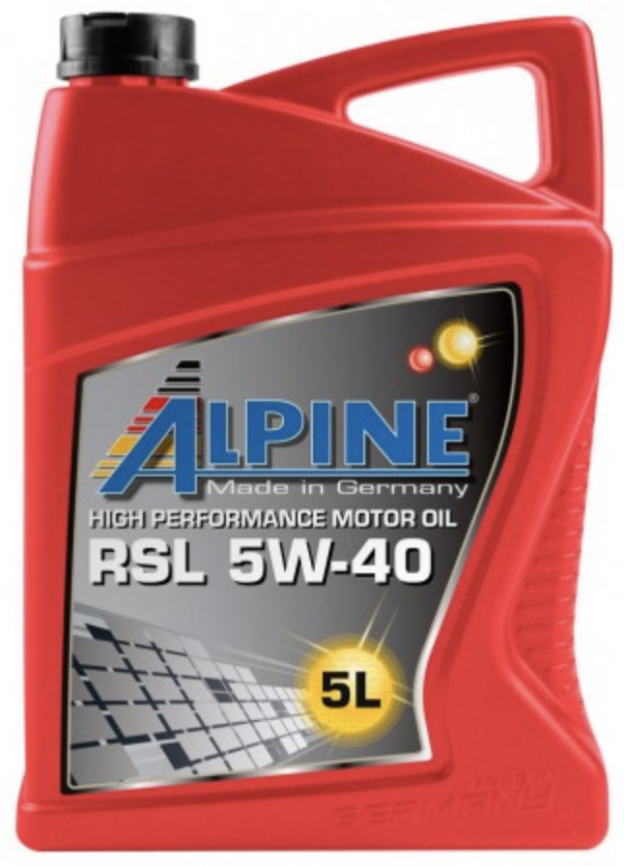 Масло моторное синтетическое Alpine RSL 5W-40 канистра 5 литров, артикул 0100142 фото 1
