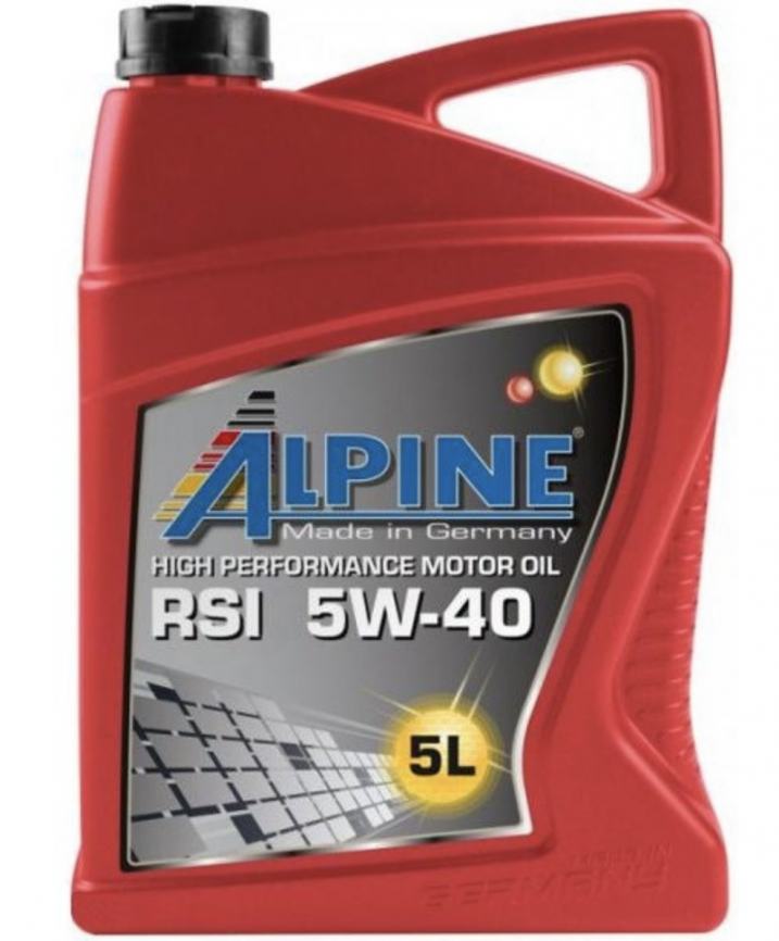 Масло моторное синтетическое Alpine RSi 5W-40 канистра 5 литров, артикул 0101472 фото 1
