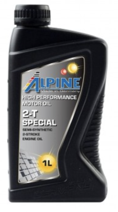 Масло для двухтактных двигателей Alpine 2T Special канистра 1 литр, артикул 0100581 фото 1
