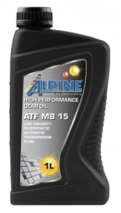 Масло трансмиссионное для АКПП Alpine ATF MB 15 канистра 1 литр, артикул 0101551 фото 1