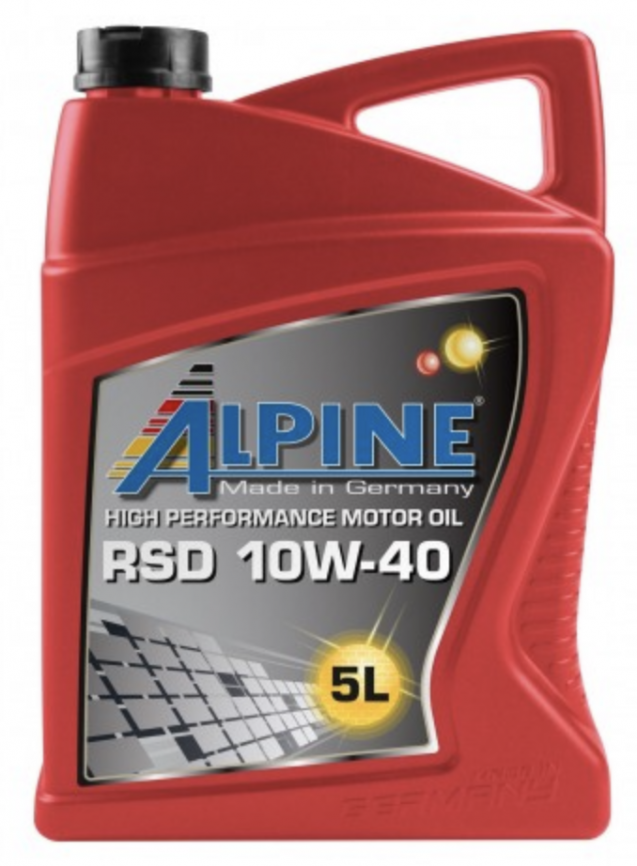 Масло моторное полусинтетическое Alpine RSD 10W-40 канистра 5 литров, артикул 0100122 фото 1