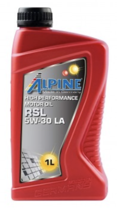 Масло моторное синтетическое Alpine RSL 5W-30 LA канистра 1 литр, артикул 0100301 фото 1