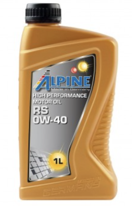 Масло моторное синтетическое Alpine RS 0W-40 канистра 1 литр, артикул 0100221 фото 1