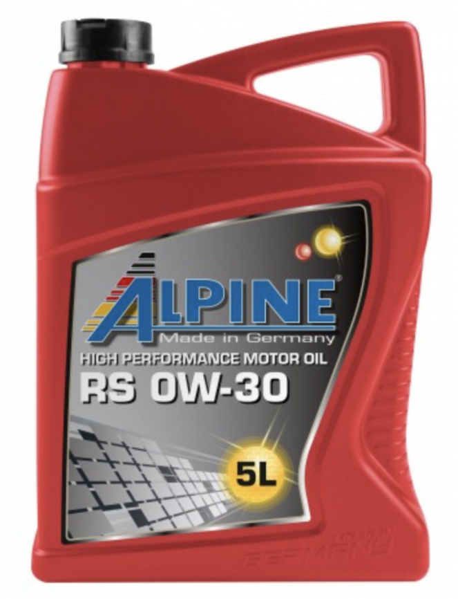 Масло моторное синтетическое Alpine RS 0W-30 канистра 5 литров, артикул 0100242 фото 1