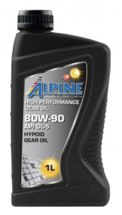 Масло трансмиссионное для МКПП Alpine Gear Oil 80W-90 GL-5 канистра 1 литр, артикул 0100701 фото 1