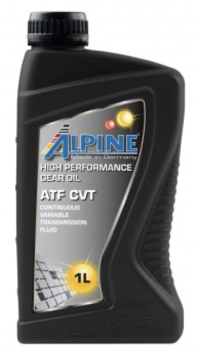 Масло трансмиссионное для АКПП Alpine ATF CVT канистра 1 литр, артикул 0101611 фото 1